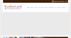 Desktop Screenshot of kosherlandmarket.com
