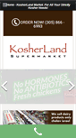 Mobile Screenshot of kosherlandmarket.com